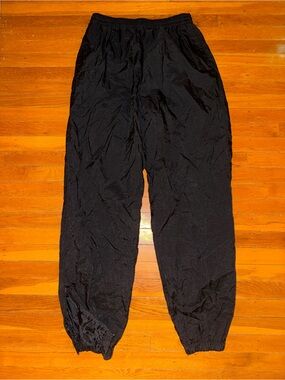 Vntg THE ROCK Shoot the Rock Exclusive Black Elastic-Waist Track Pants, Size L